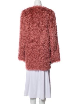 Les Copains Mohair Faux Fur Jacket