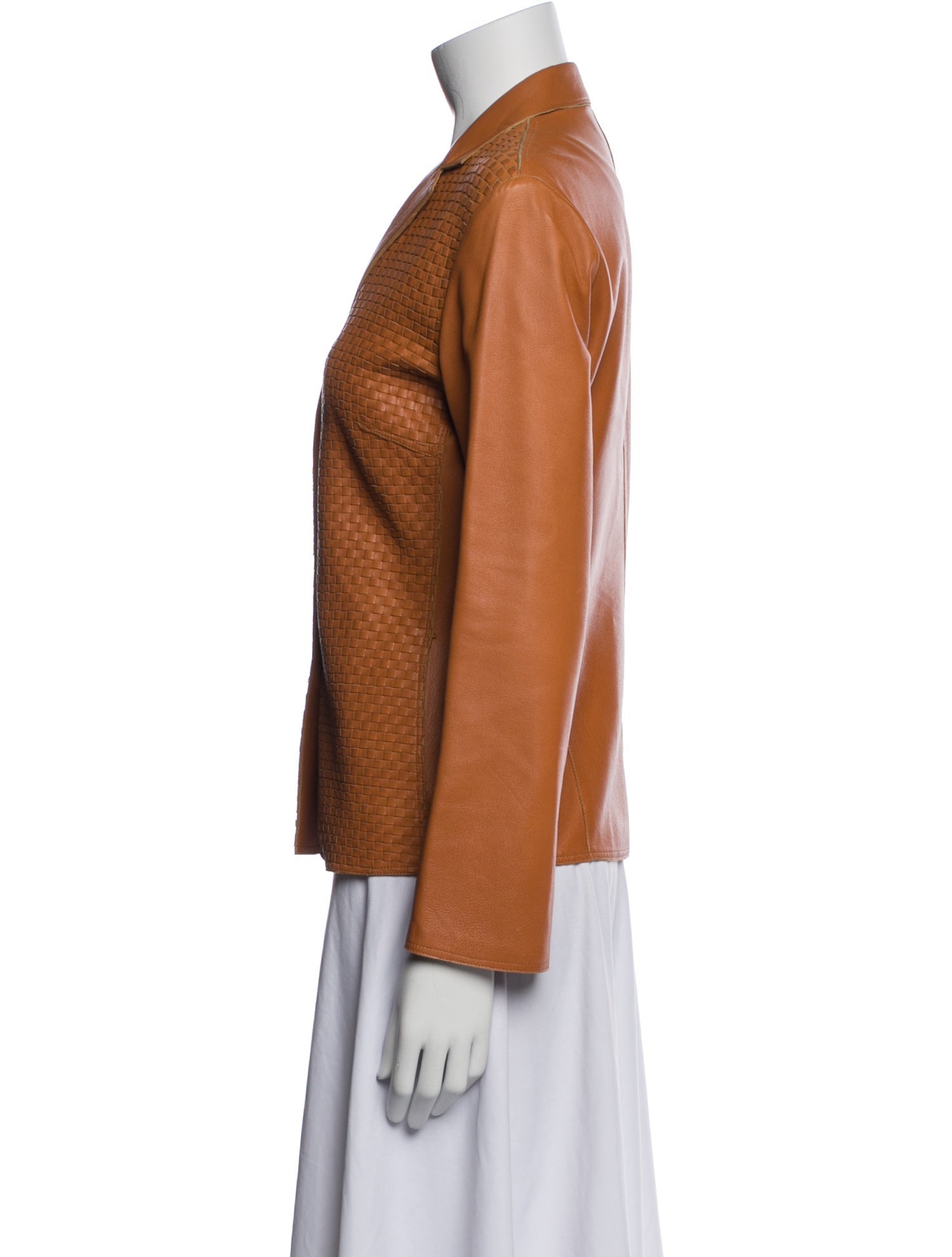 Les Copains Leather Printed Blazer