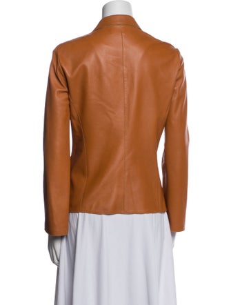 Les Copains Leather Printed Blazer