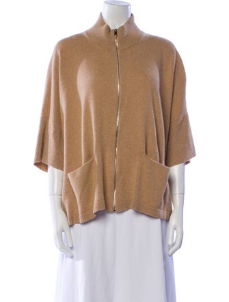 Les Copains Cashmere Mock Neck Sweater