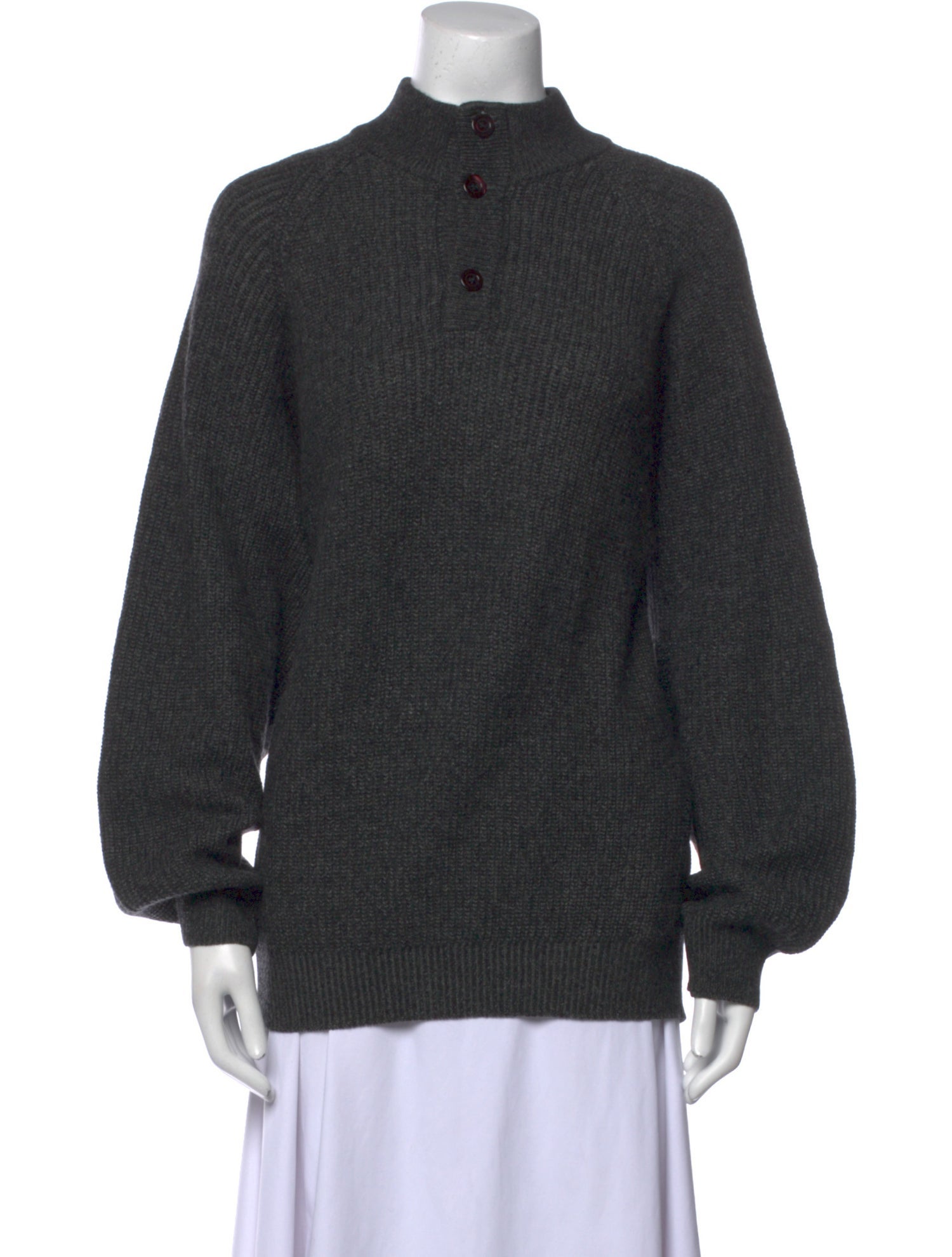 Les Copains Cashmere Mock Neck Sweater