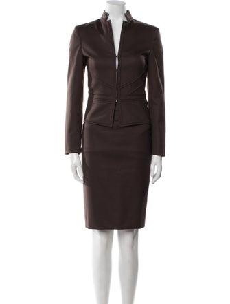 Les Copains Wool Skirt Set