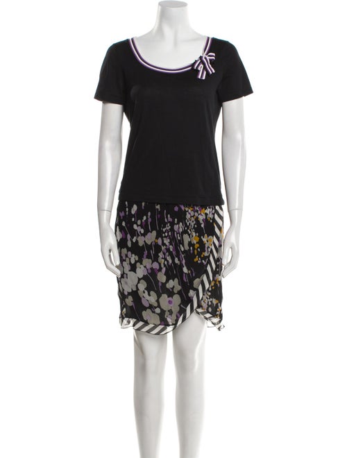 Les Copains Floral Print Skirt Set