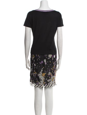 Les Copains Floral Print Skirt Set