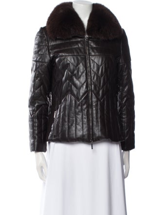 Les Copains Leather Jacket