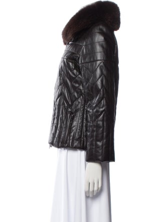 Les Copains Leather Jacket