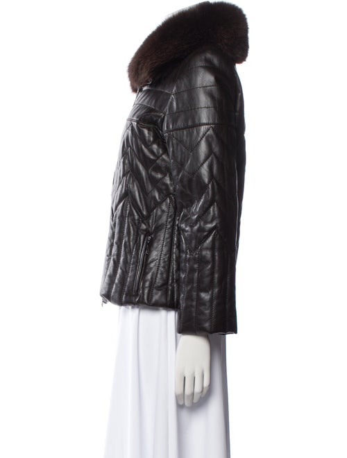 Les Copains Leather Jacket