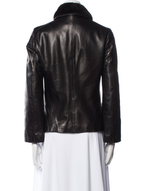 Les Copains Leather Biker Jacket