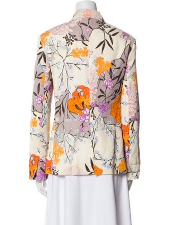 Les Copains Floral Print Blazer