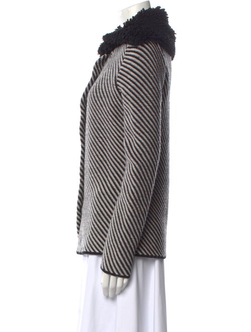 Les Copains Striped Cowl Neck Sweater