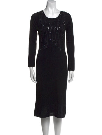 Les Copains Cashmere Midi Length Dress