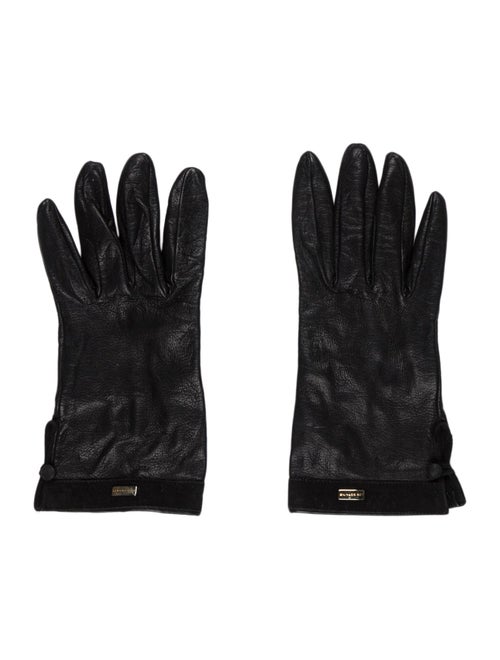 Les Copains Solid Leather Gloves