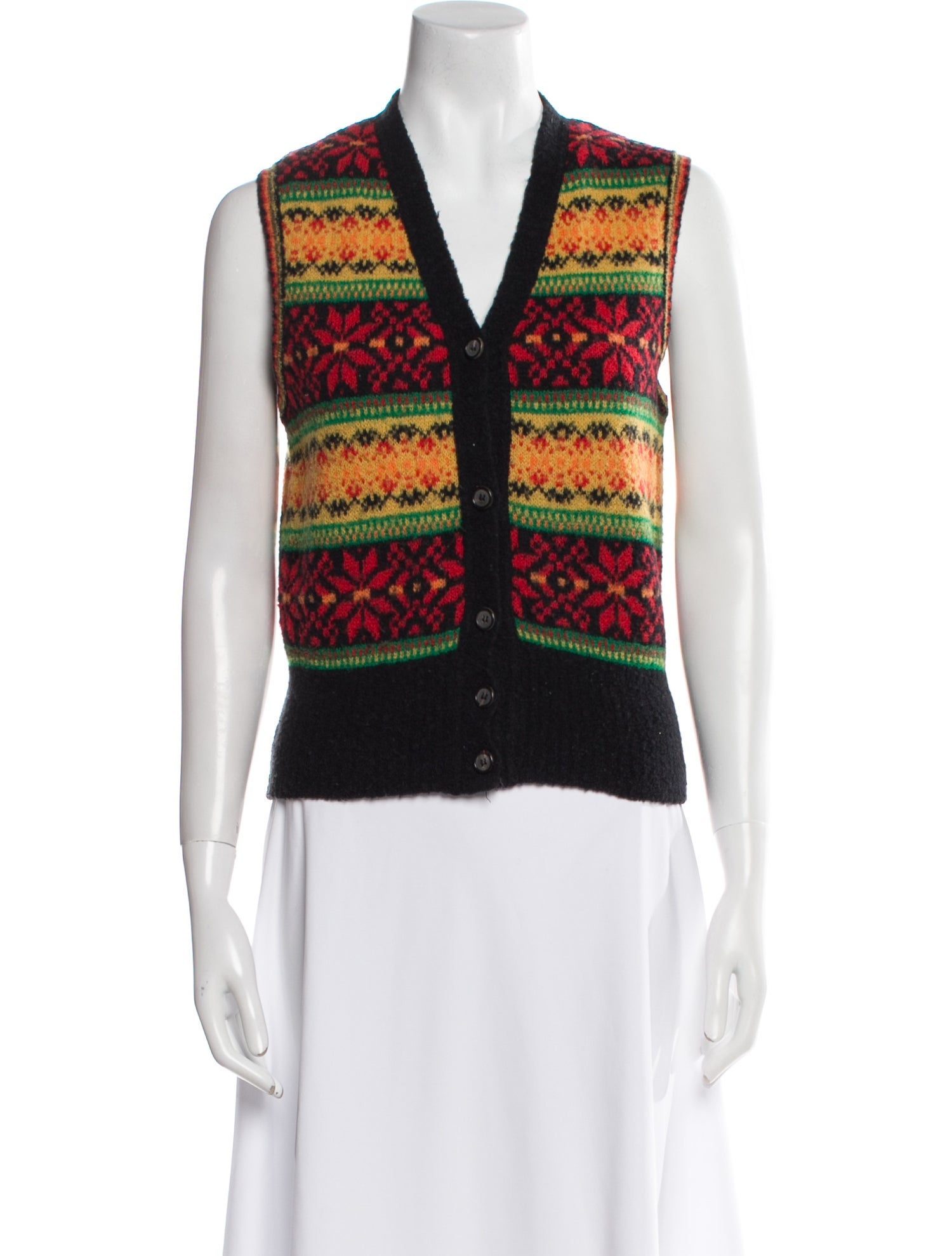 Les Copains Wool Striped Sweater