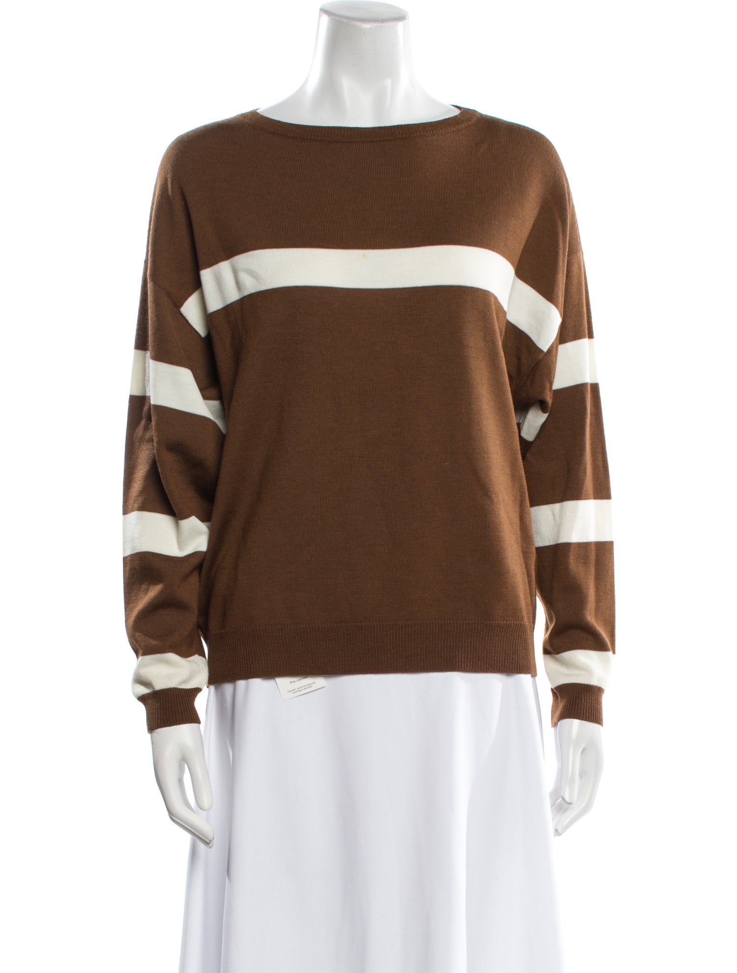 Les Copains Virgin Wool Striped Sweater
