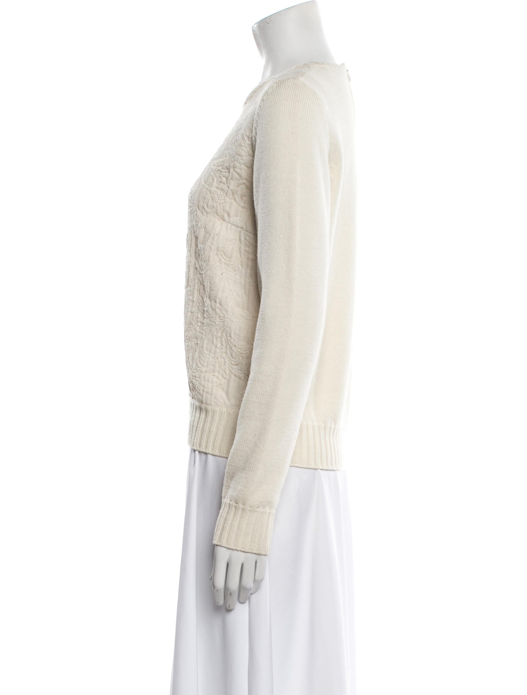 Les Copains Virgin Wool Scoop Neck Sweater