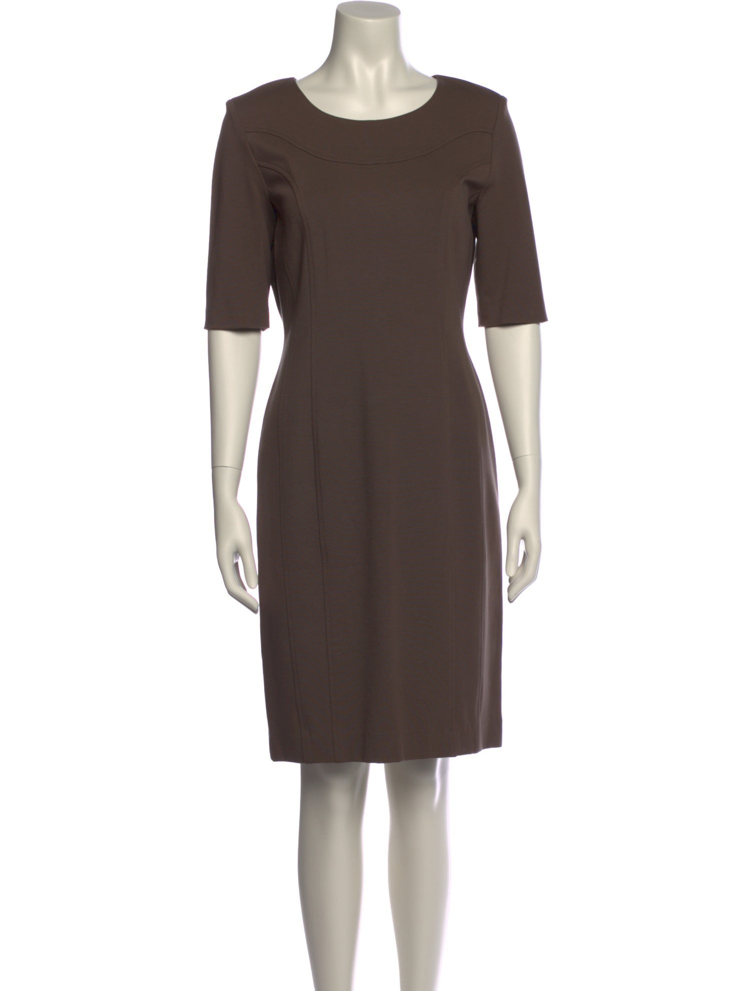Les Copains Scoop Neck Knee-Length Dress