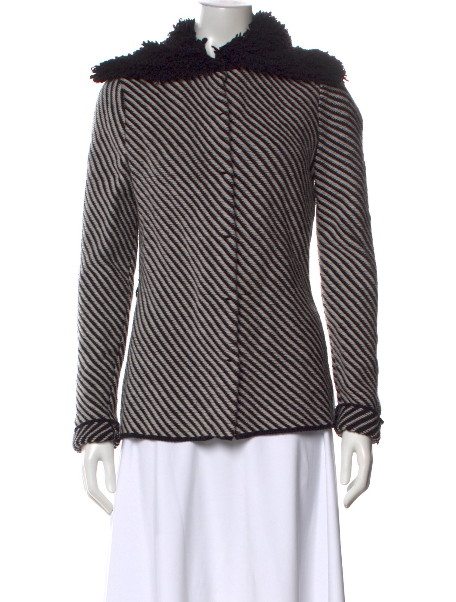 Les Copains Striped Turtleneck Sweater