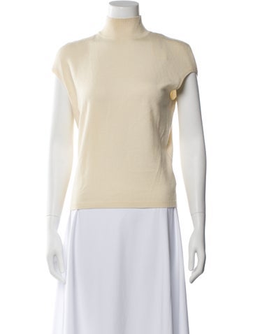 Pre-owned Les Copains Wool Turtleneck Sweater In Neutral
