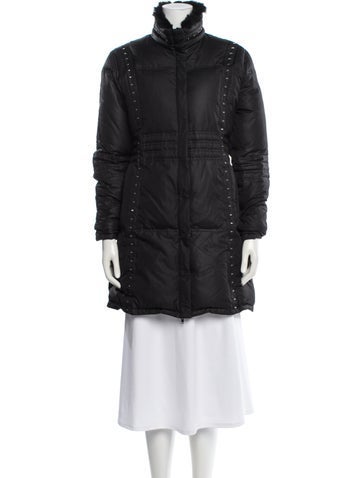 Pre-owned Les Copains Down Coat In Gray