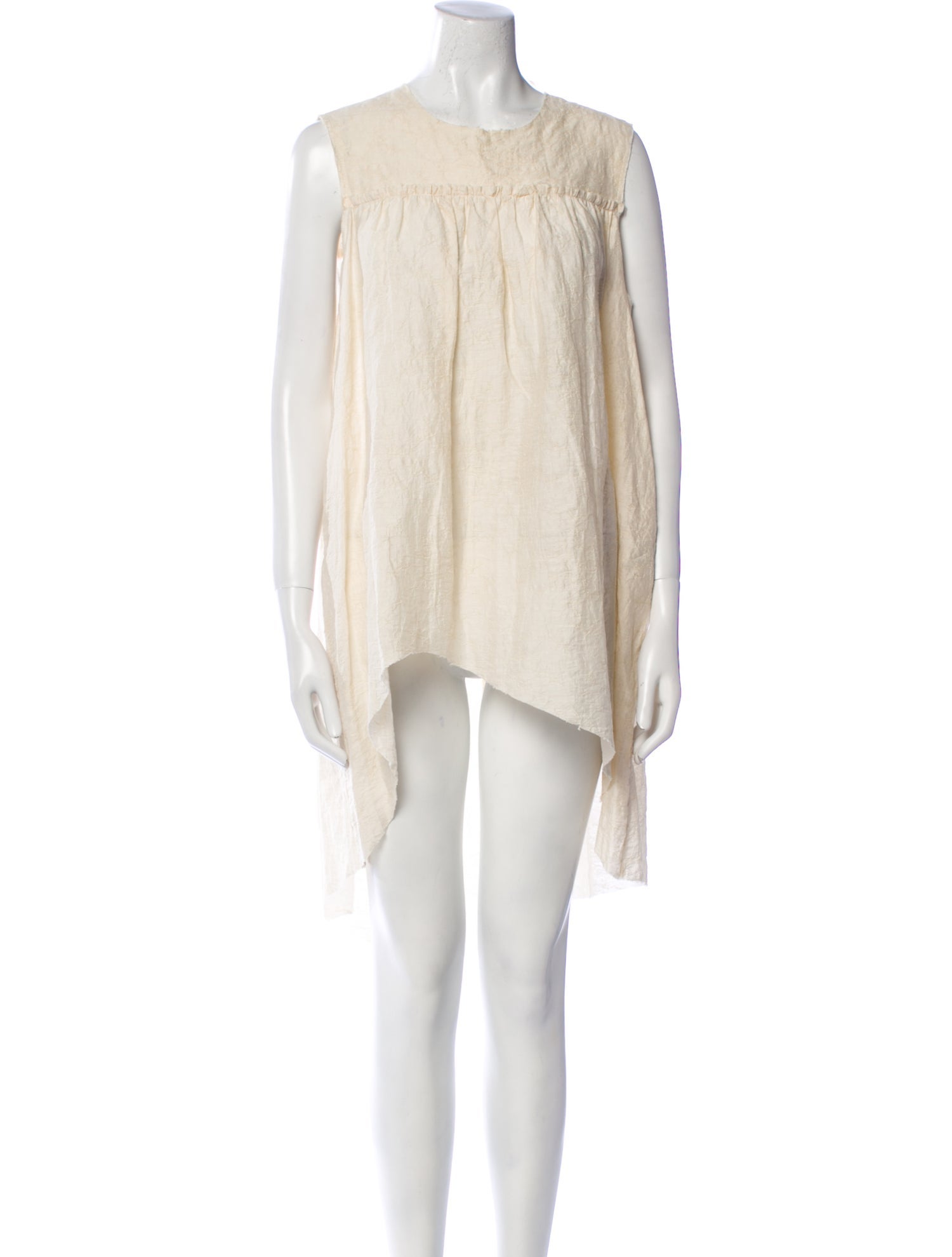 Aleksandr Manamis Linen Knee-Length Dress