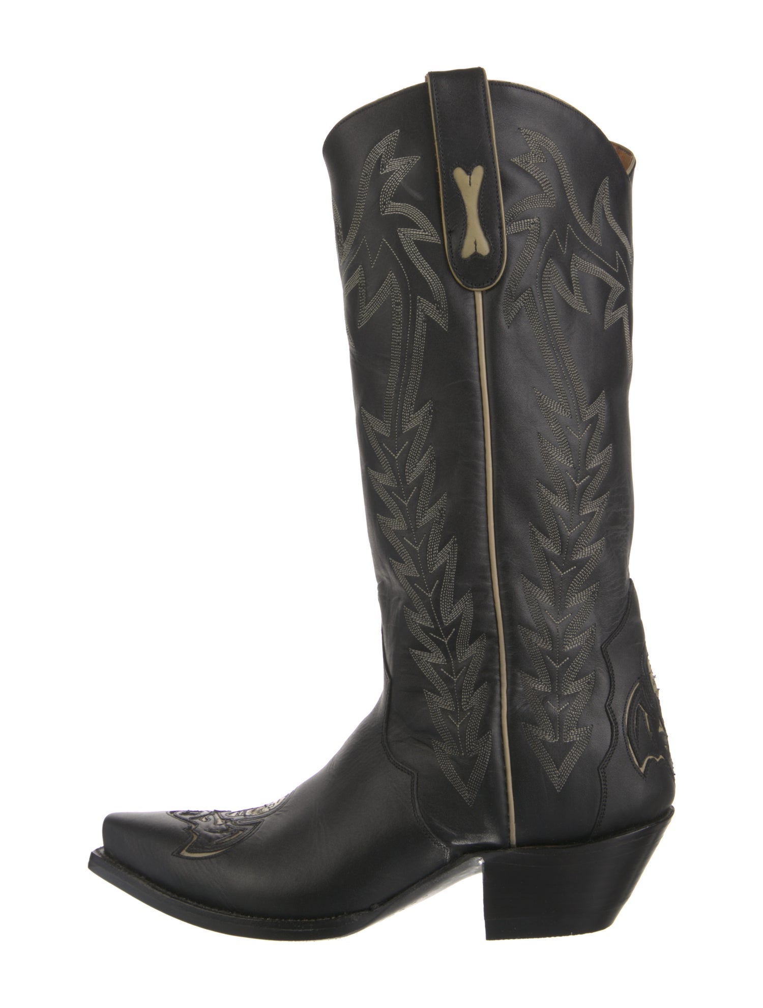 Liberty Boot Co. Skull Leather Western Boots