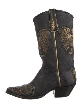 Liberty Boot Co. Leather Patterned Western Boots