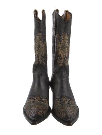 Liberty Boot Co. Leather Patterned Western Boots