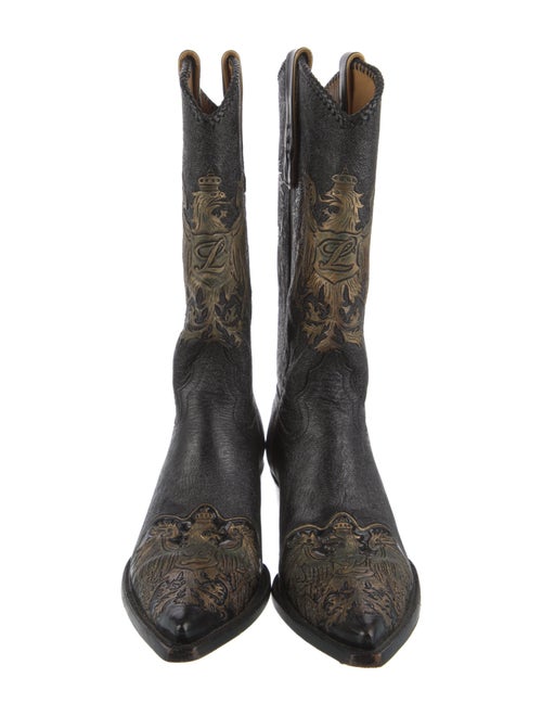 Liberty Boot Co. Leather Patterned Western Boots