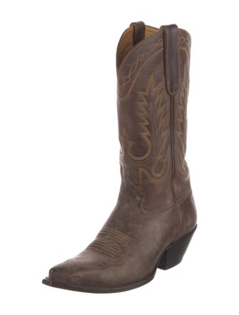 Liberty Boot Co. Skull Leather Western Boots