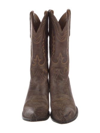 Liberty Boot Co. Skull Leather Western Boots