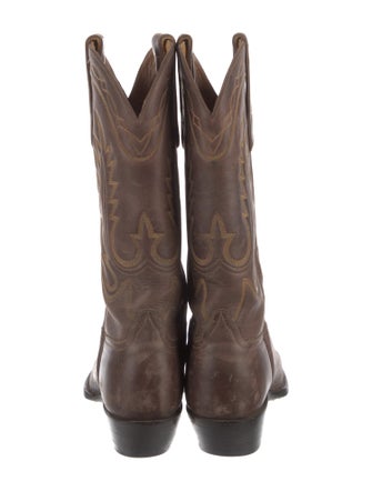 Liberty Boot Co. Skull Leather Western Boots