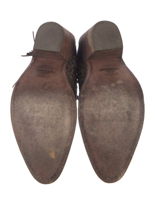 Liberty Boot Co. Leather Colorblock Pattern Western Boots