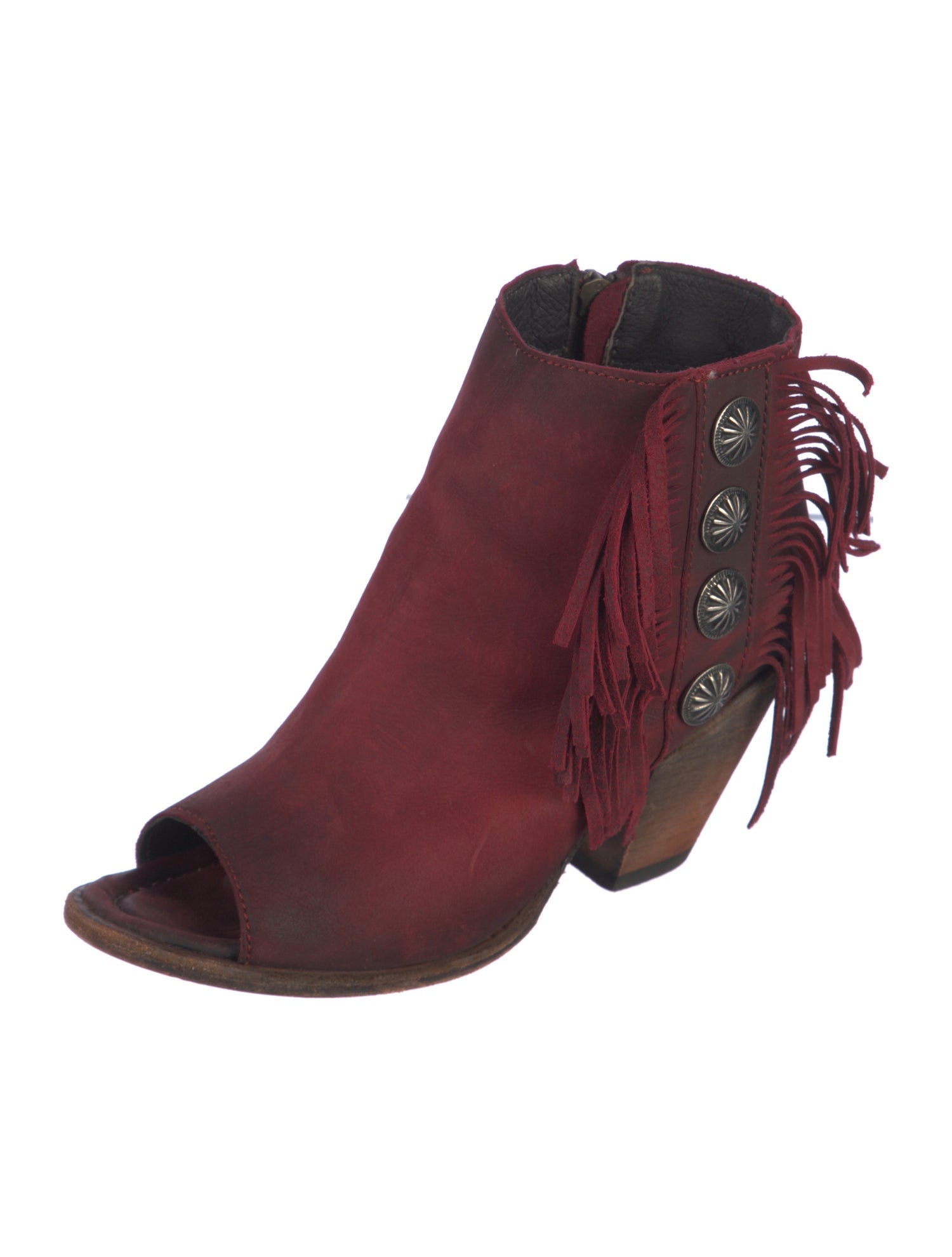 Liberty black Leather Printed Moto Boots