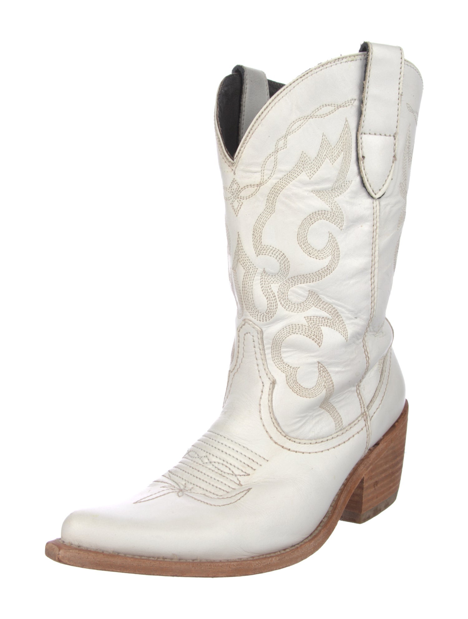 Liberty black Leather Printed Western Boots