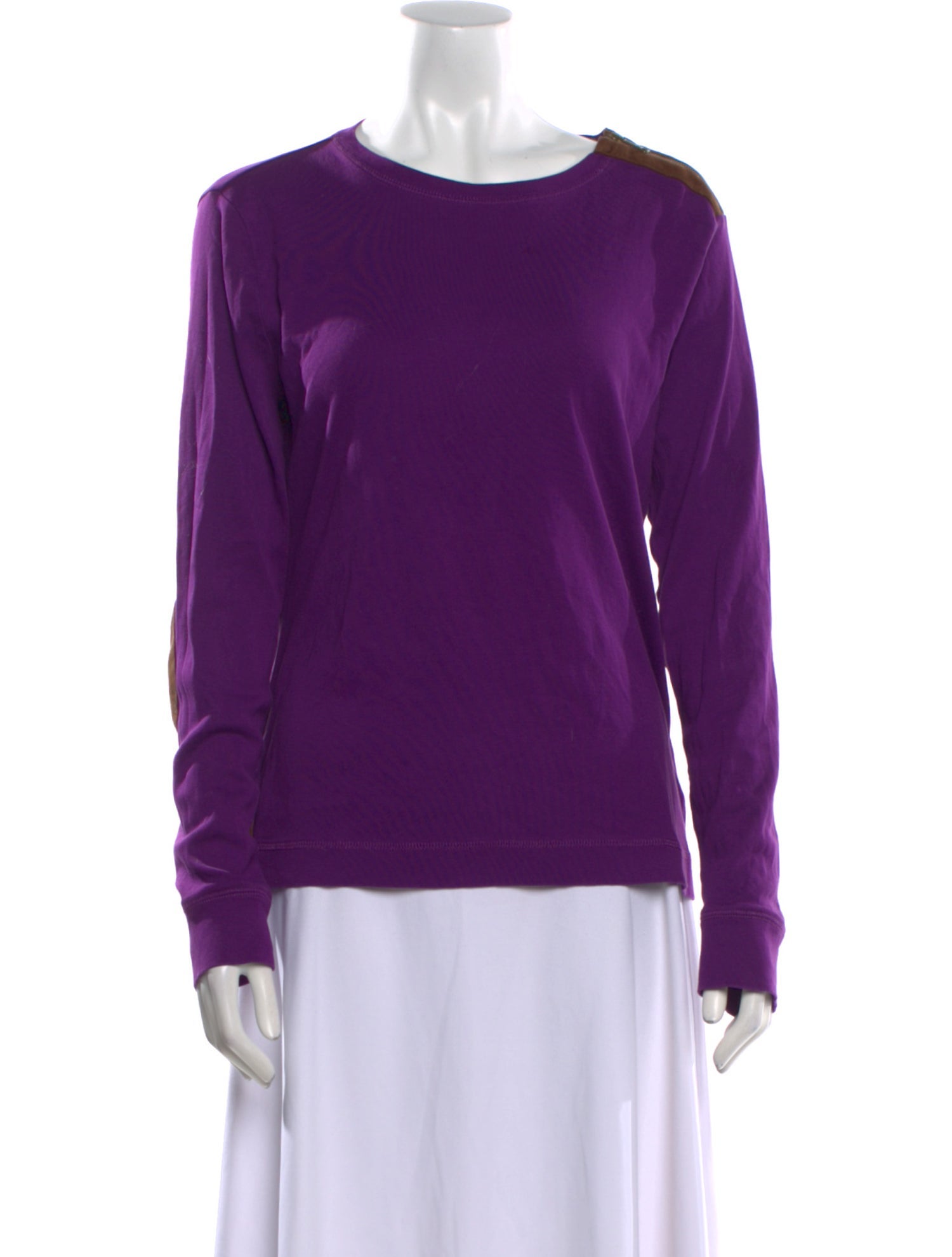Lauren by Ralph Lauren Bateau Neckline Long Sleeve Sweatshirt