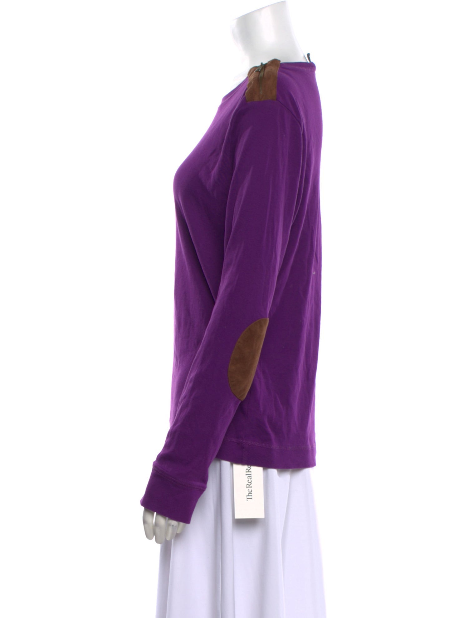 Lauren by Ralph Lauren Bateau Neckline Long Sleeve Sweatshirt