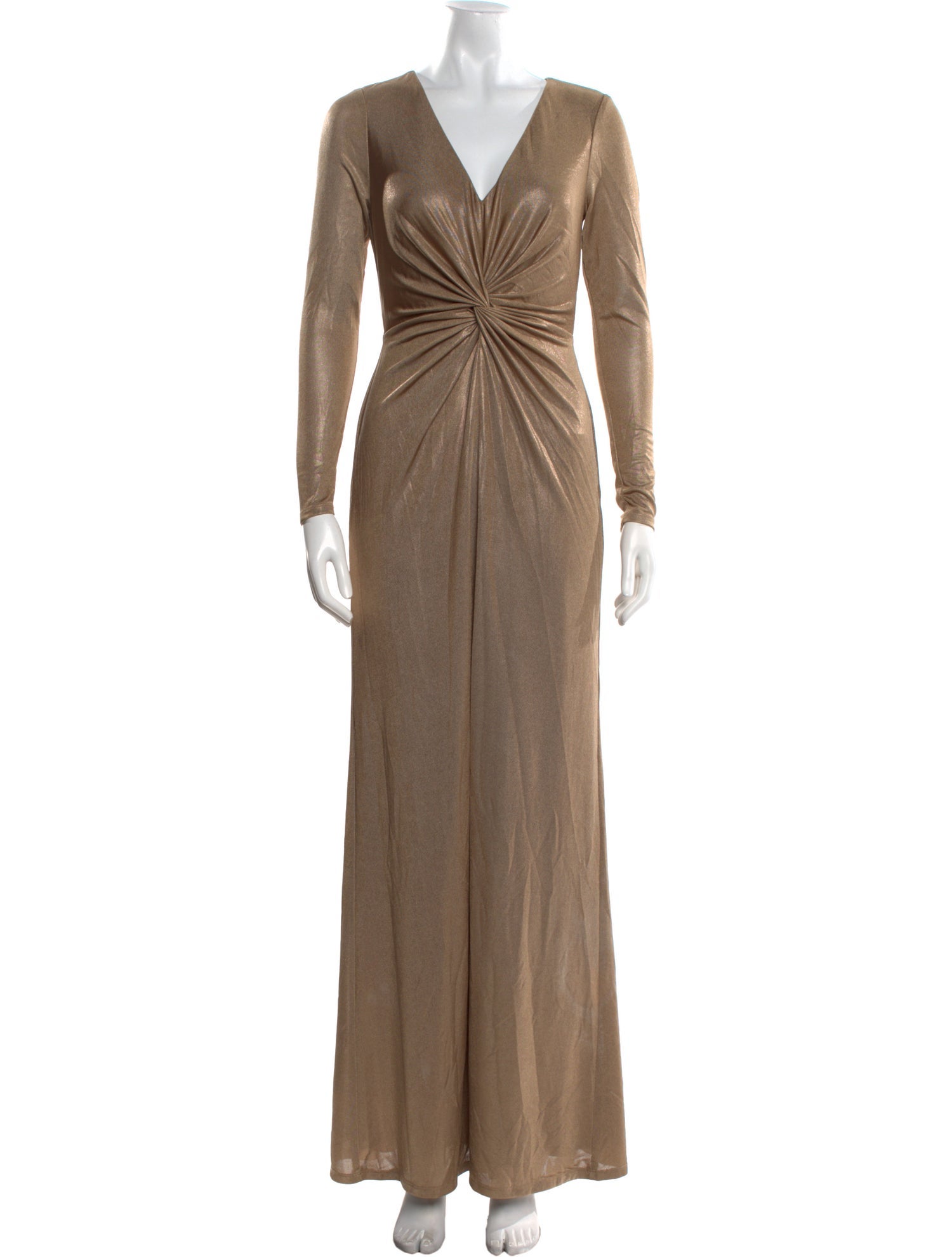 Lauren by Ralph Lauren V-Neck Long Dress