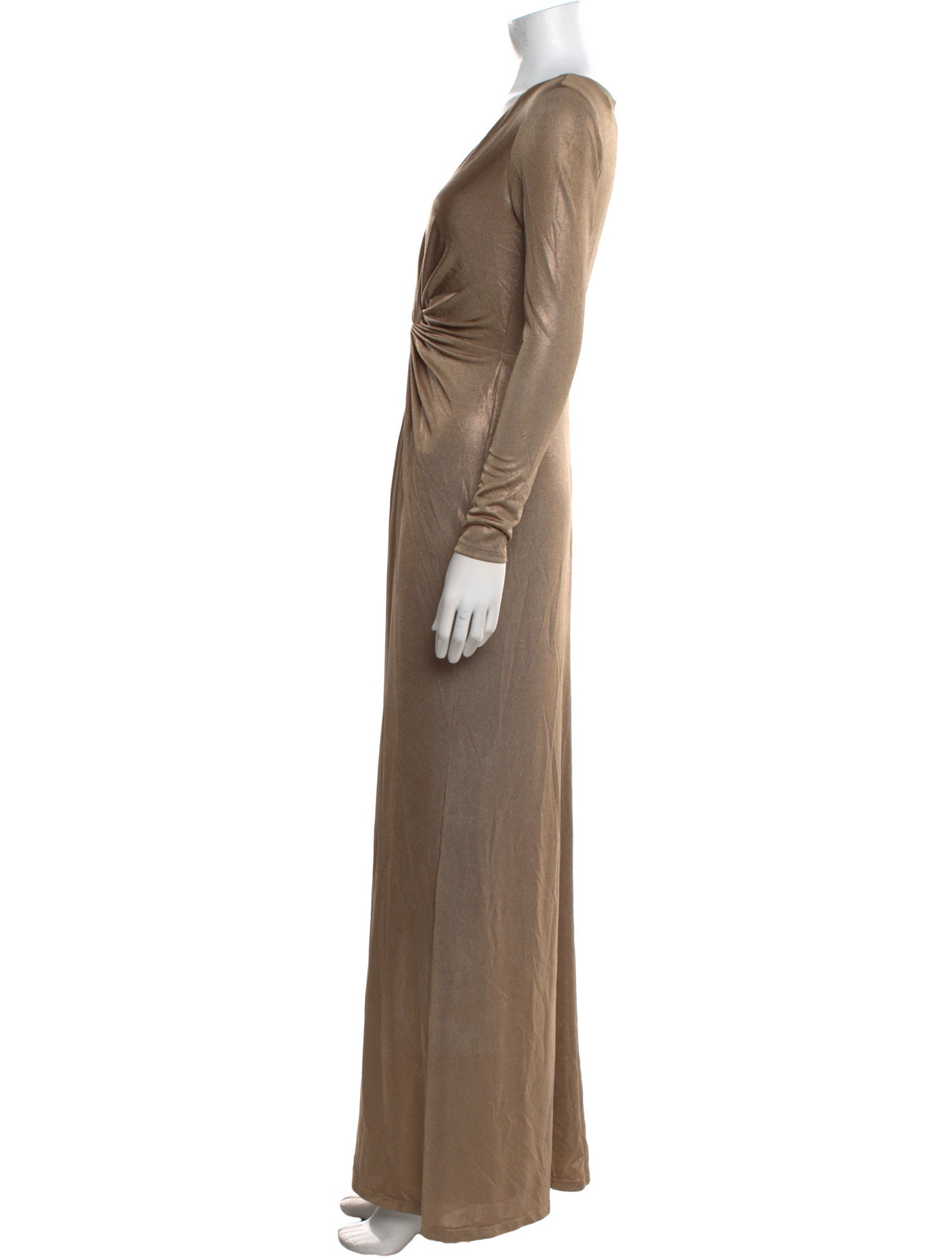 Lauren by Ralph Lauren V-Neck Long Dress