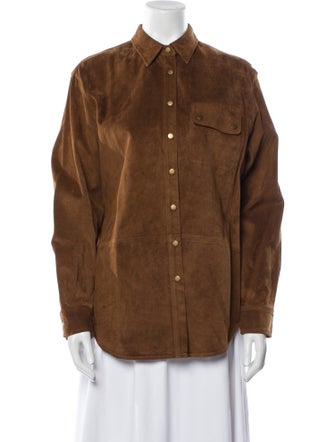 Lauren by Ralph Lauren Leather Utility Jacket