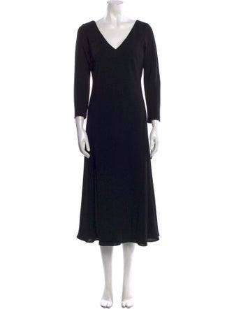 Lauren by Ralph Lauren V-Neck Long Dress