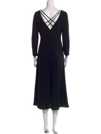 Lauren by Ralph Lauren V-Neck Long Dress