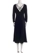 Lauren by Ralph Lauren V-Neck Long Dress