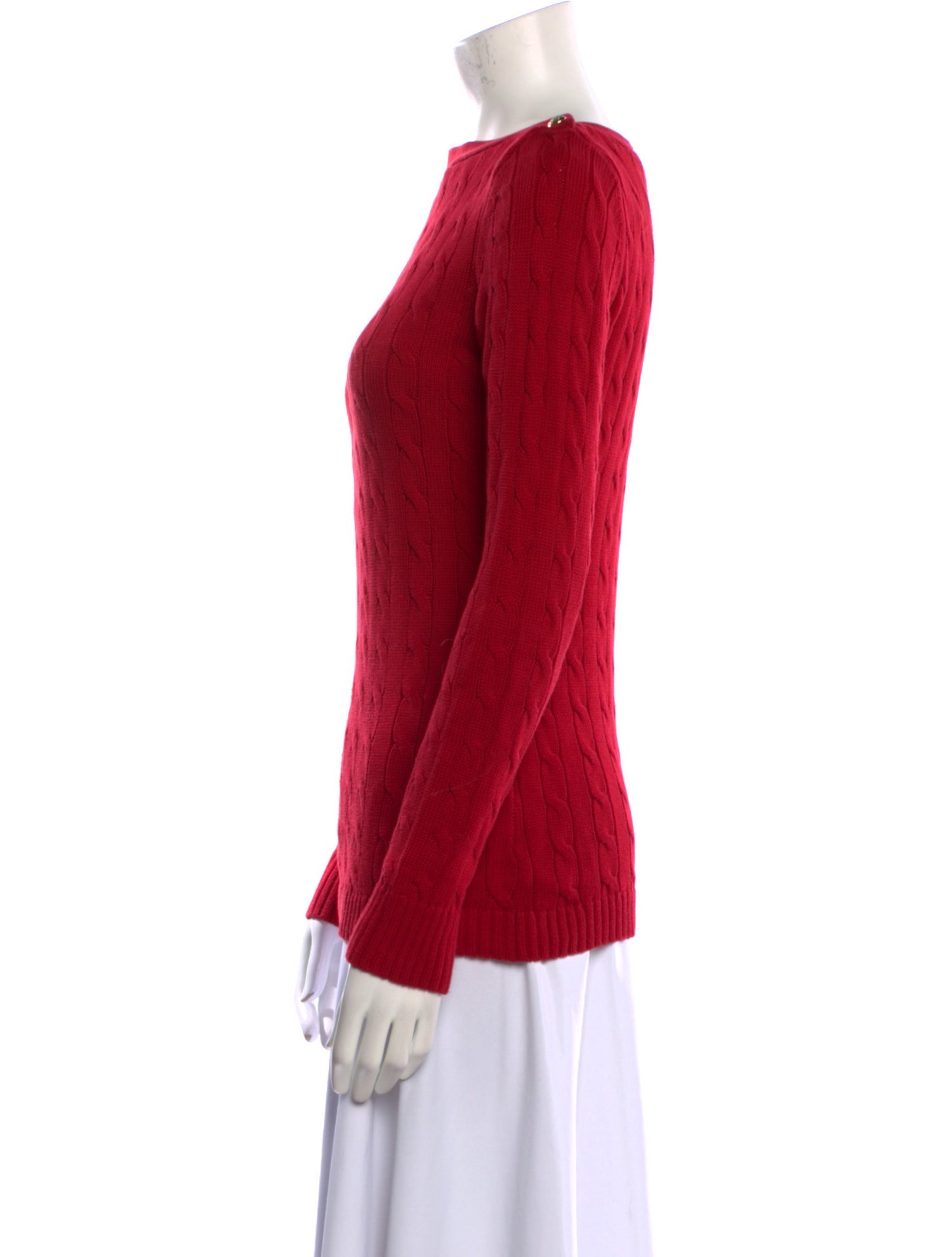 Lauren by Ralph Lauren Cashmere Bateau Neckline Sweater