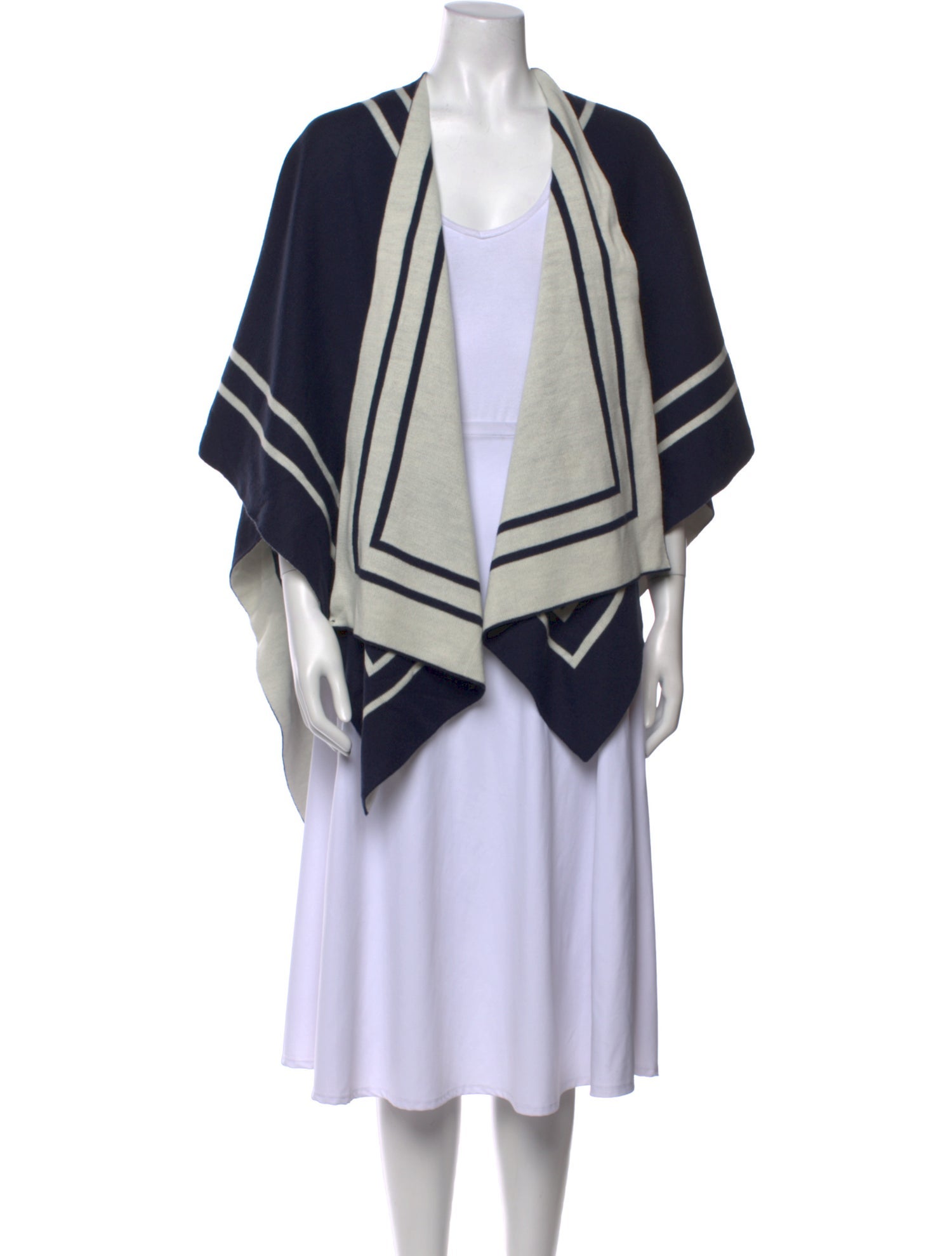 Lauren by Ralph Lauren Striped Open Front Sweater