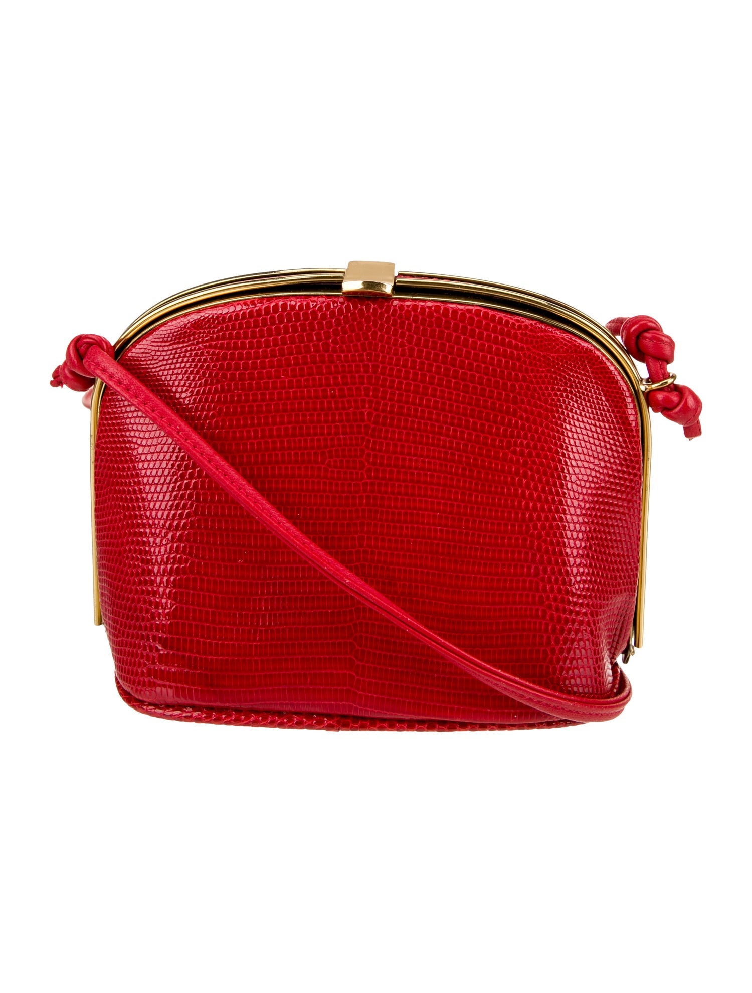 Luc Benoit Lizard Crossbody Bag