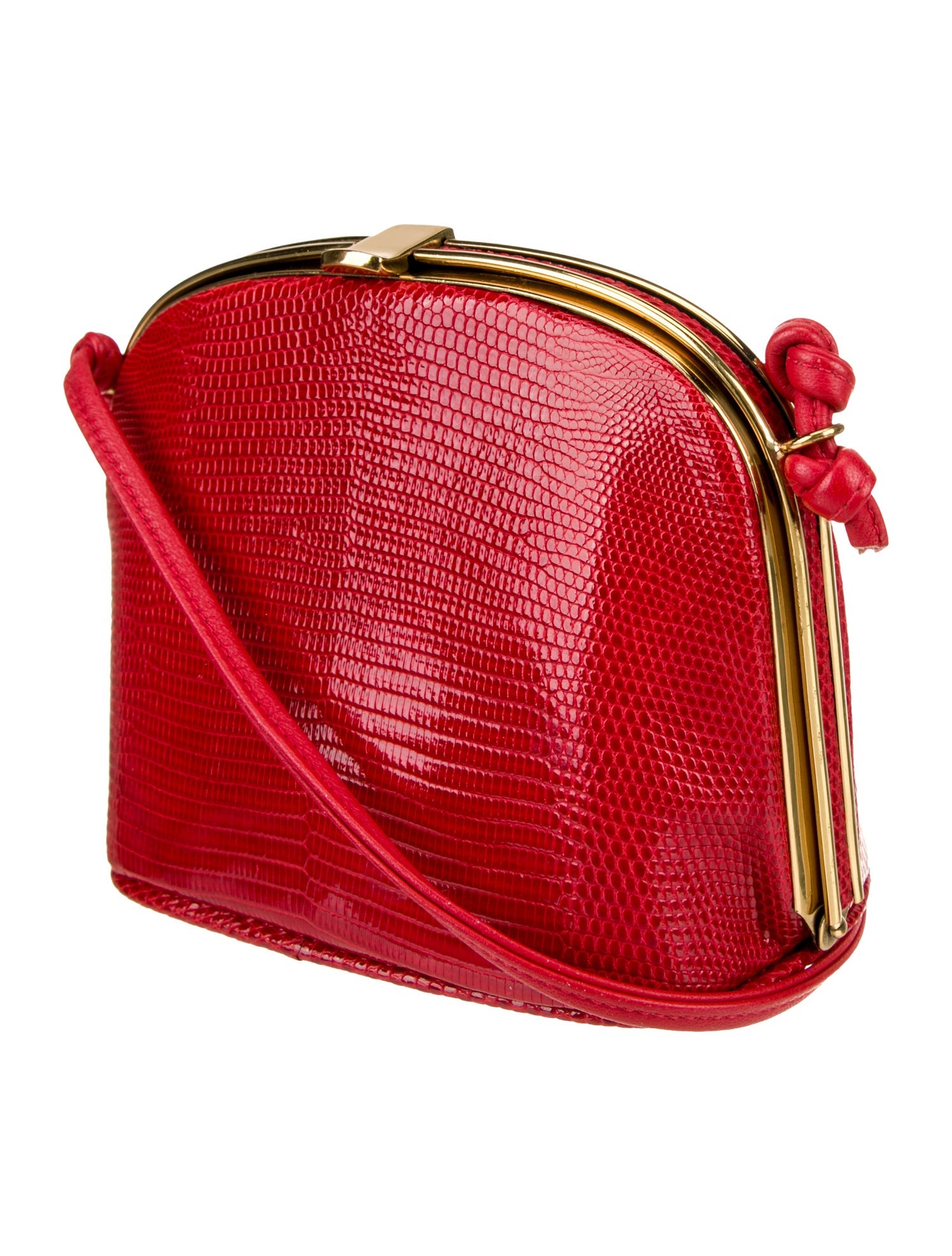 Luc Benoit Lizard Crossbody Bag