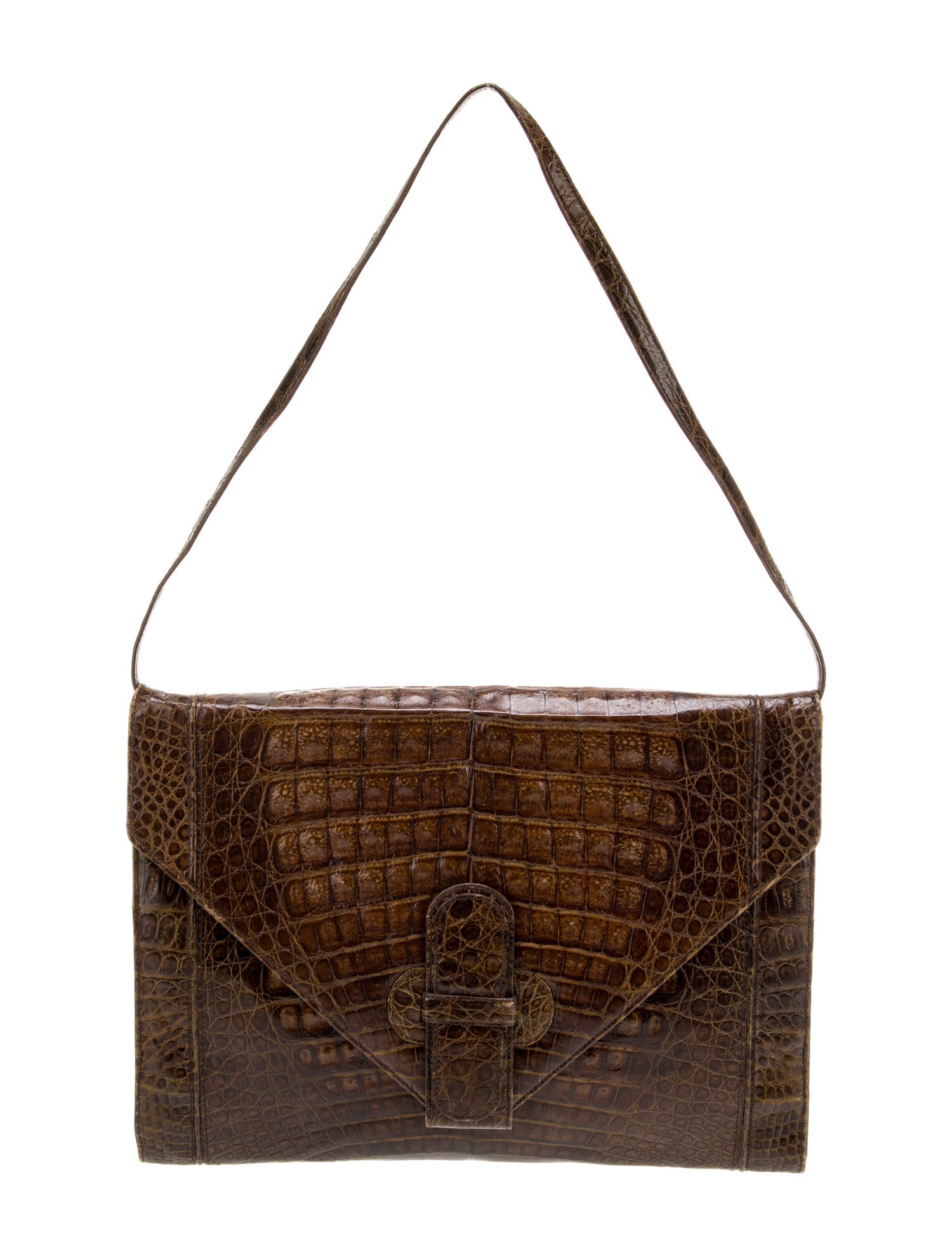 Luc Benoit Crocodile Shoulder Bag