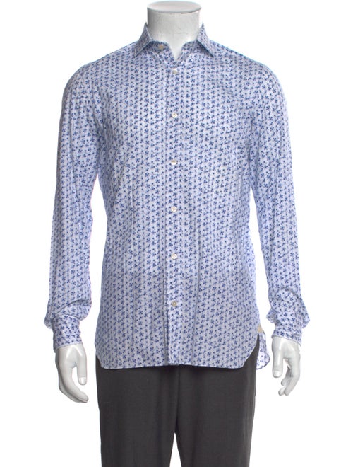 Luigi Borrelli Polka Dot Print Long Sleeve Shirt