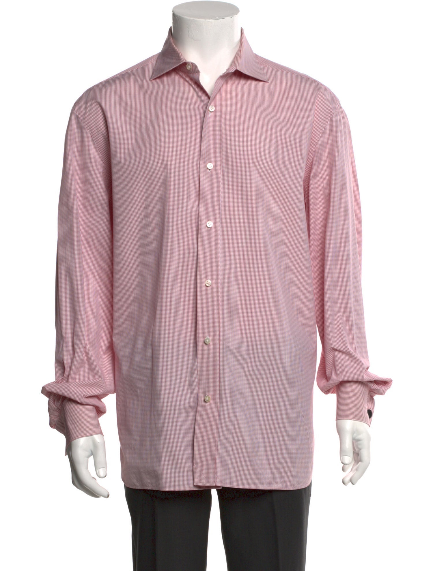 Luigi Borrelli Plaid Print Long Sleeve Dress Shirt