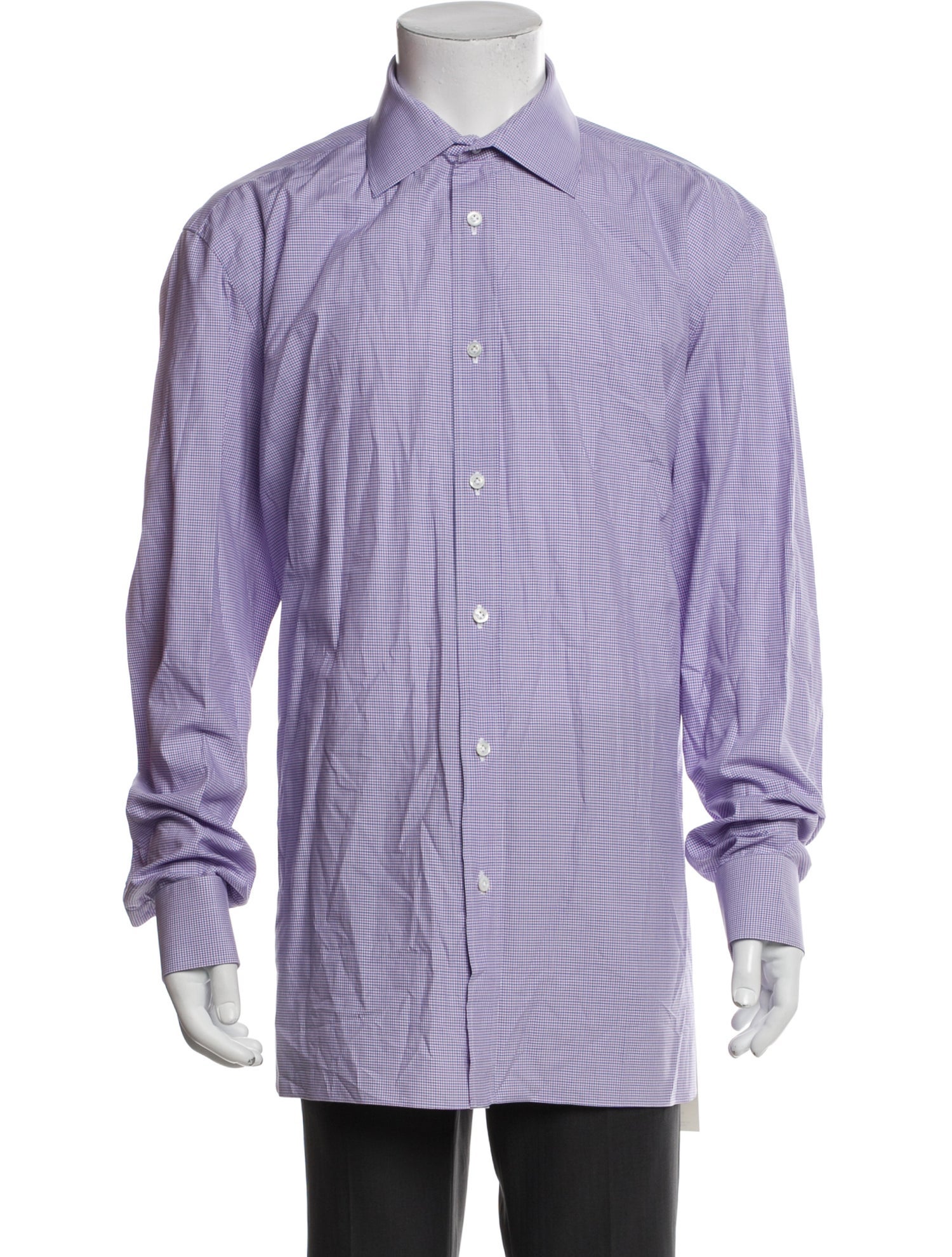 Luigi Borrelli Plaid Print Long Sleeve Shirt